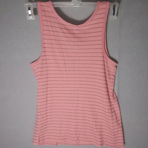 Gap Pink Striped Tank Top Women's Size S - Picture 2 of 3